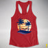 Philly LGBTQ Pride Hammock Summer Beach Sunset Racerback Tank - Red